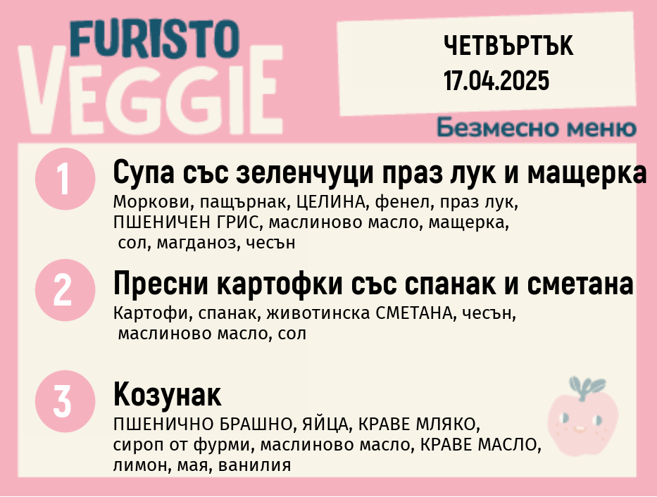 Меню 17.04 безмесно 200гр. 