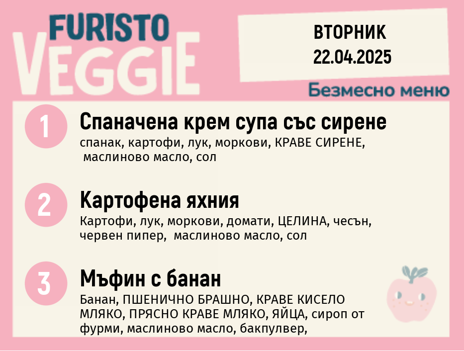 Меню 22.04 безмесно 200гр. 