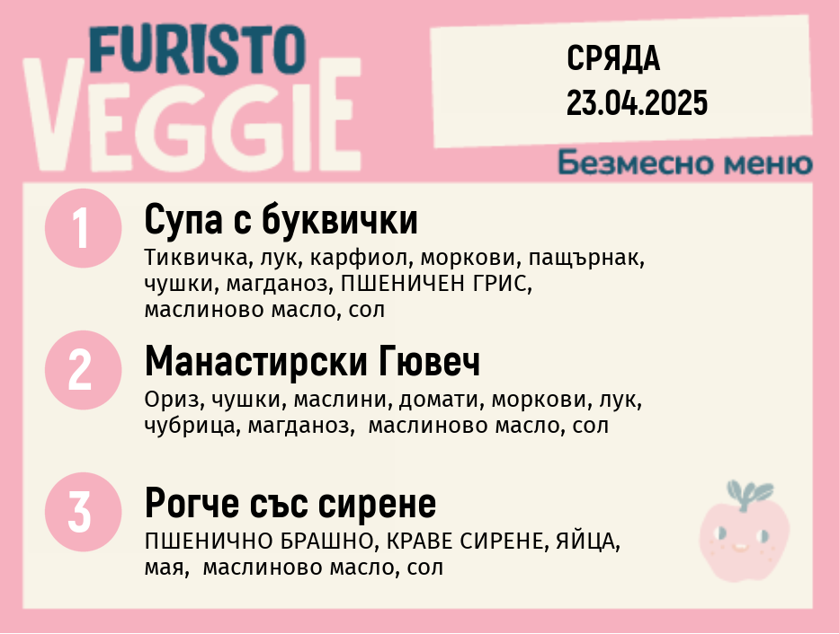 Меню 23.04 безмесно 200гр. 