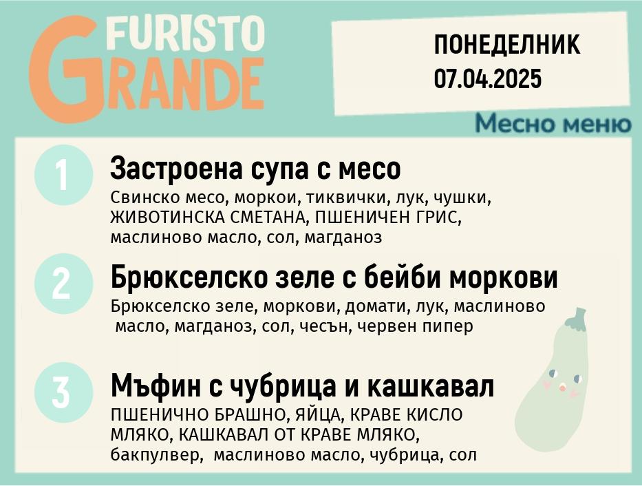 Меню 07.04 месно 300гр. 