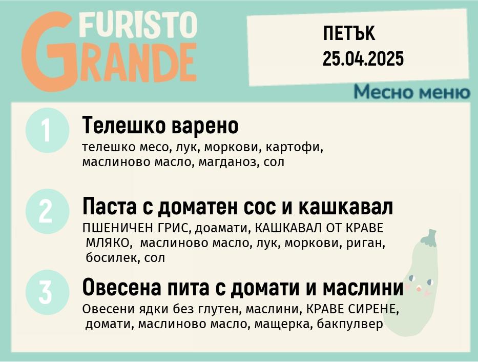 Меню 25.04 месно 300гр.