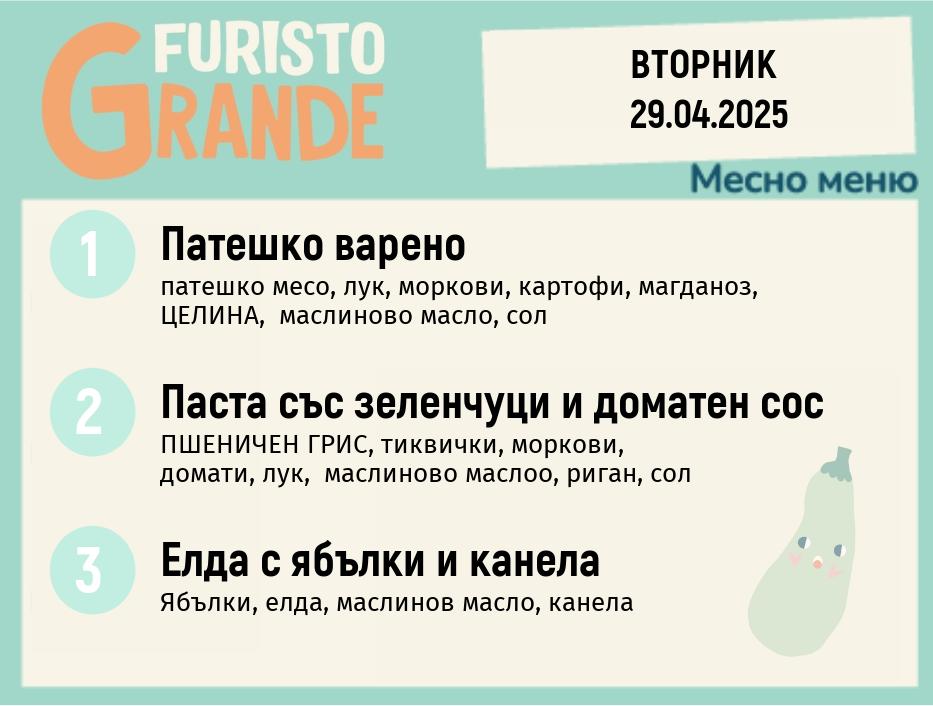 Меню 29.04 месно 300гр.