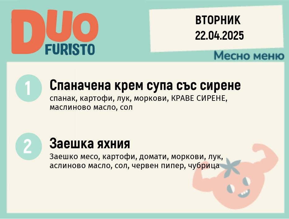 Меню 22.04 DUO 200гр.