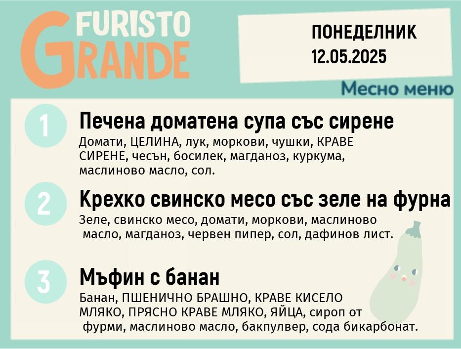 Меню 12.05 месно 300гр. 