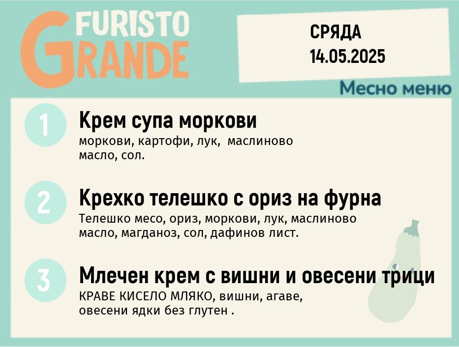 Меню 14.05 месно 300гр.