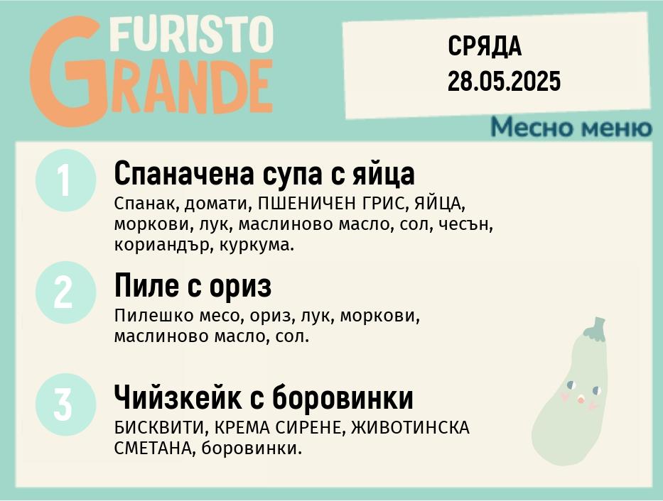 Меню 28.05 месно 300гр.