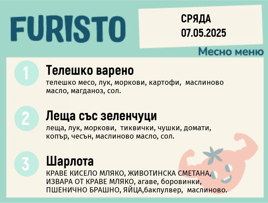 Меню 07.05 месно 200гр.