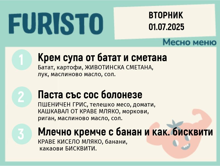 Меню 01.07 месно 200гр.