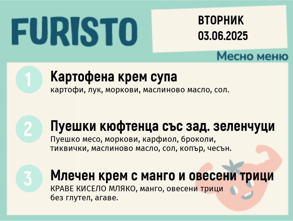 Меню 03.06 месно 200гр. 