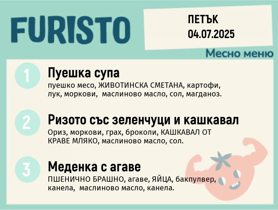 Меню 04.07 месно 200гр.