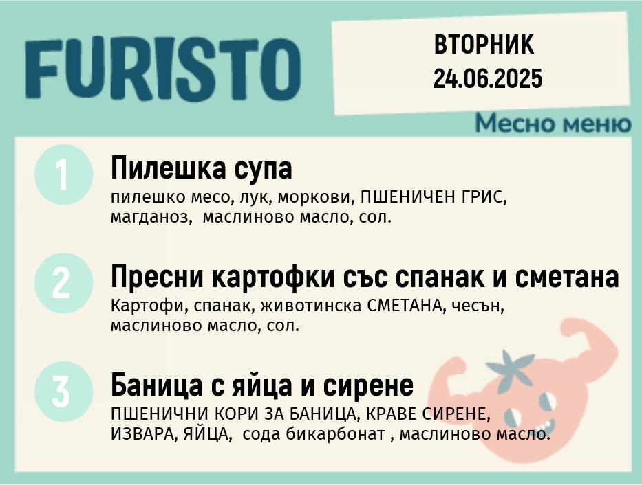 Меню 24.06 месно 200гр.