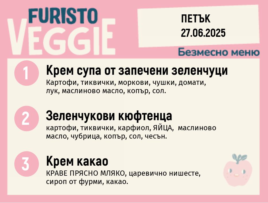 Меню 27.06 безмесно 200гр. 