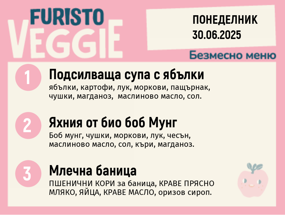 Меню 30.06 безмесно 200гр. 