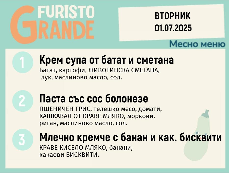 Меню 01.07 месно 300гр.