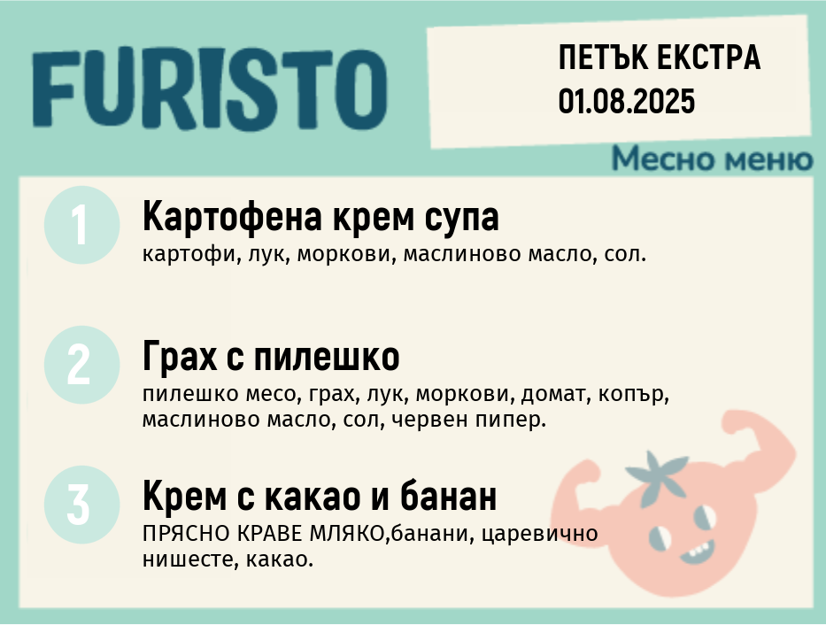 Меню 01.08 Екстра месно 200гр.