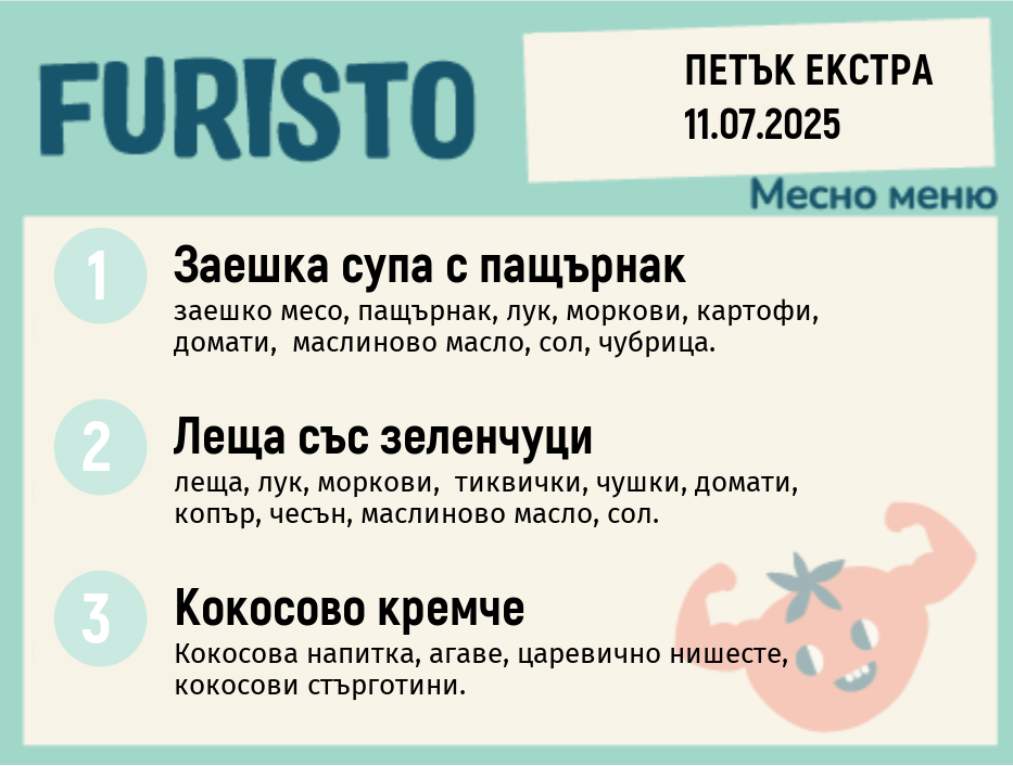 Меню 11.07 Екстра месно 200гр.