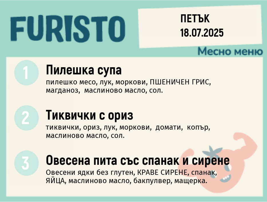 Меню 18.07 месно 200гр. 