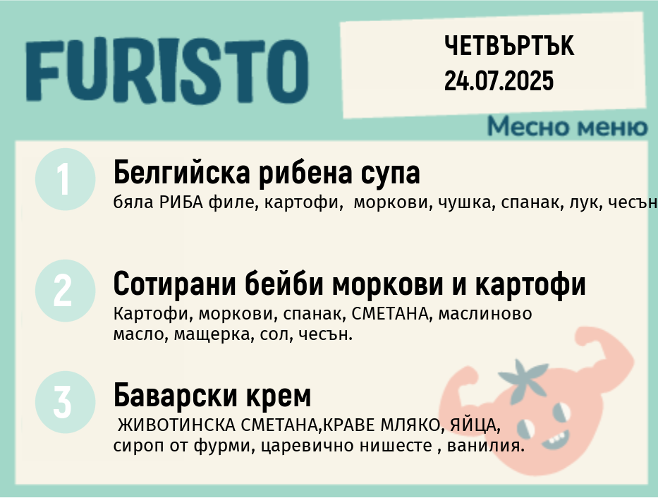 Меню 24.07 месно 200гр.