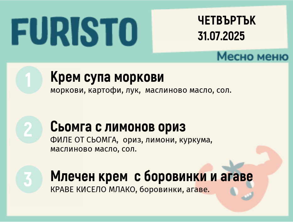 Меню 31.07 месно 200гр.