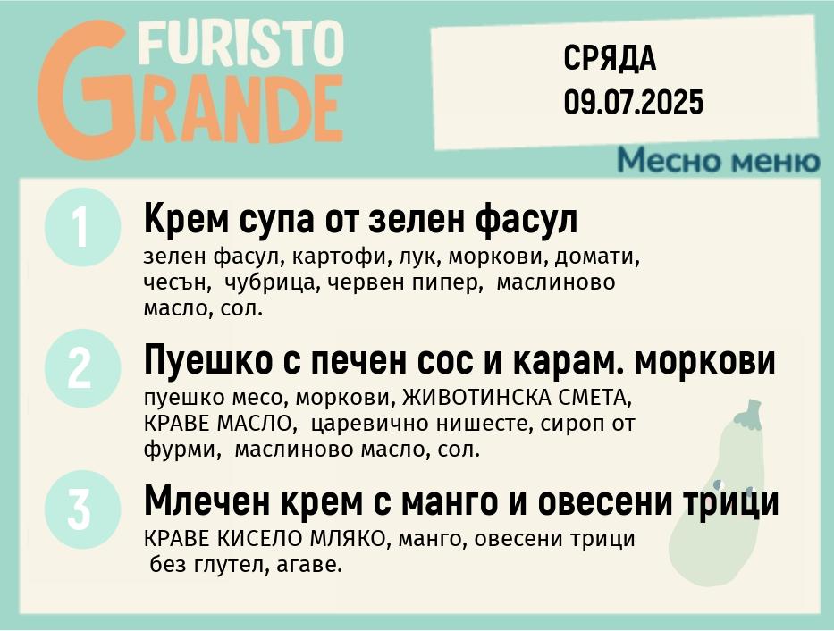 Меню 09.07 месно 300гр. 