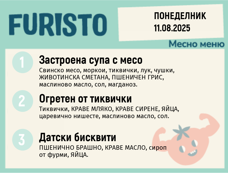 Меню 11.08 месно 200гр.