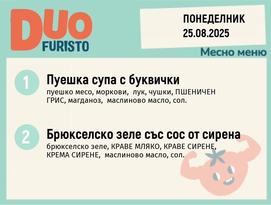 Меню 25.08 DUO 200гр.
