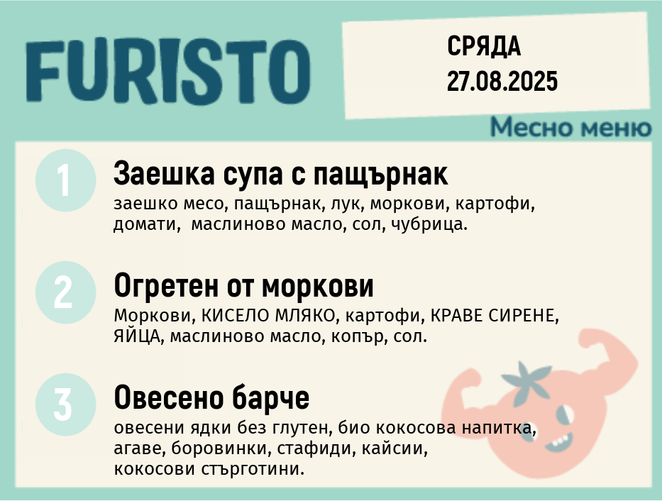 Меню 27.08 месно 200гр.