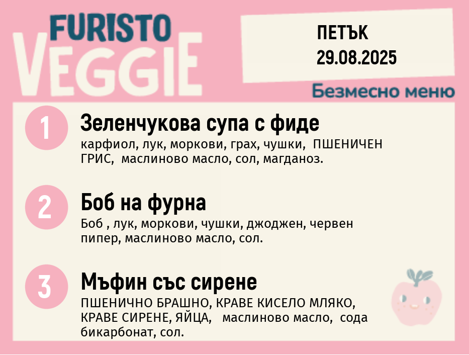 Меню 29.08 безмесно 200гр.