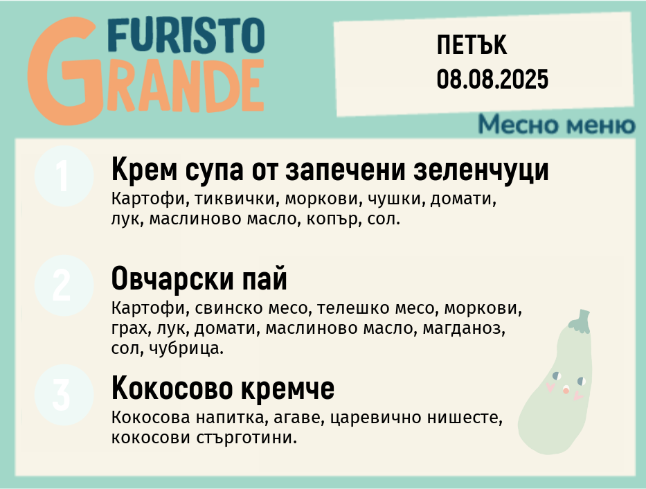 Меню 08.08 месно 300гр. 