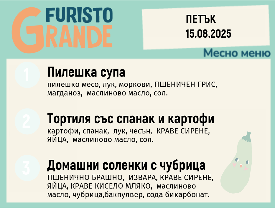 Меню 15.08 месно 300гр.