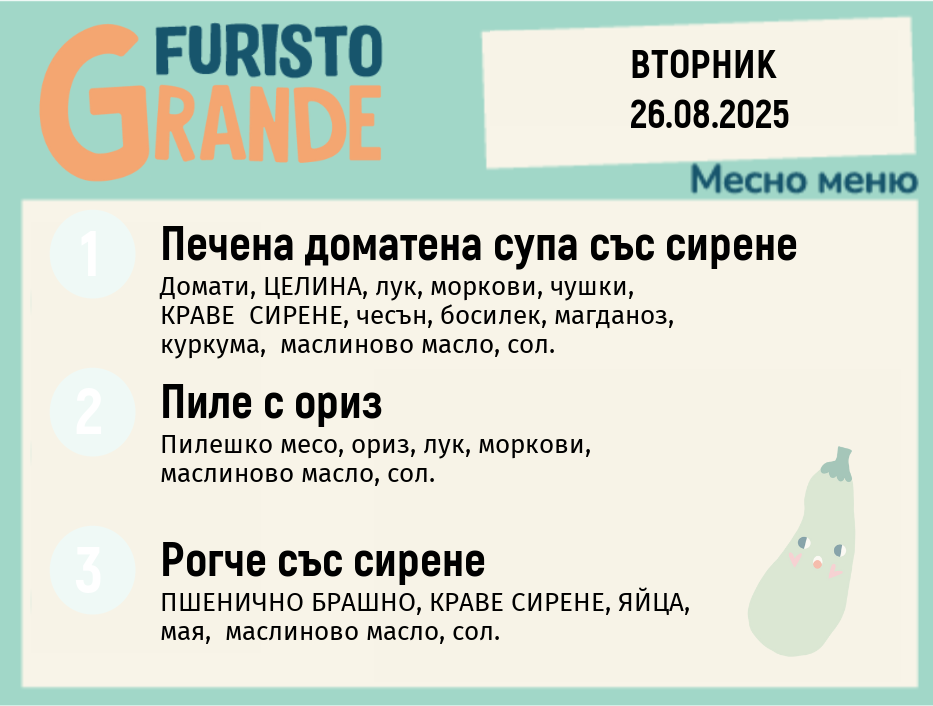 Меню 26.08 месно 300гр.