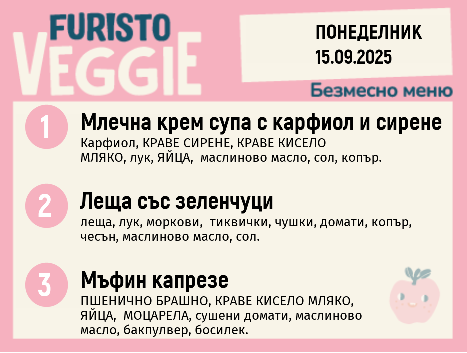 Меню 15.09 безмесно 200гр. 