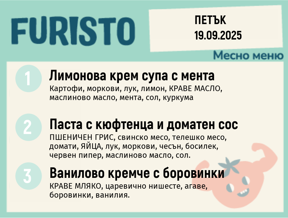 Меню 19.09 месно 200гр. 