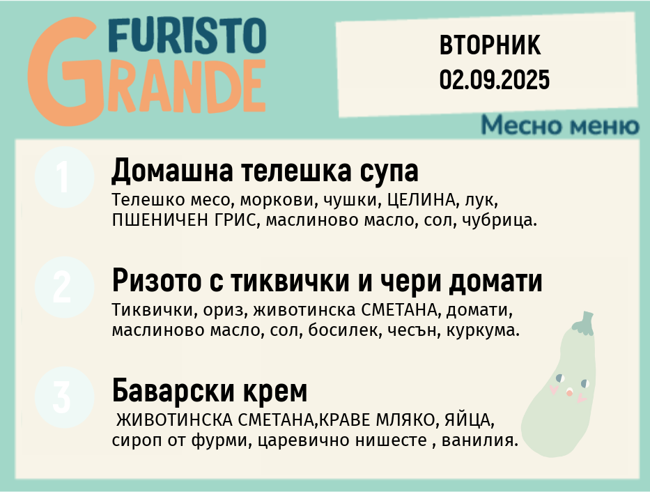 Меню 02.09 месно 300гр.