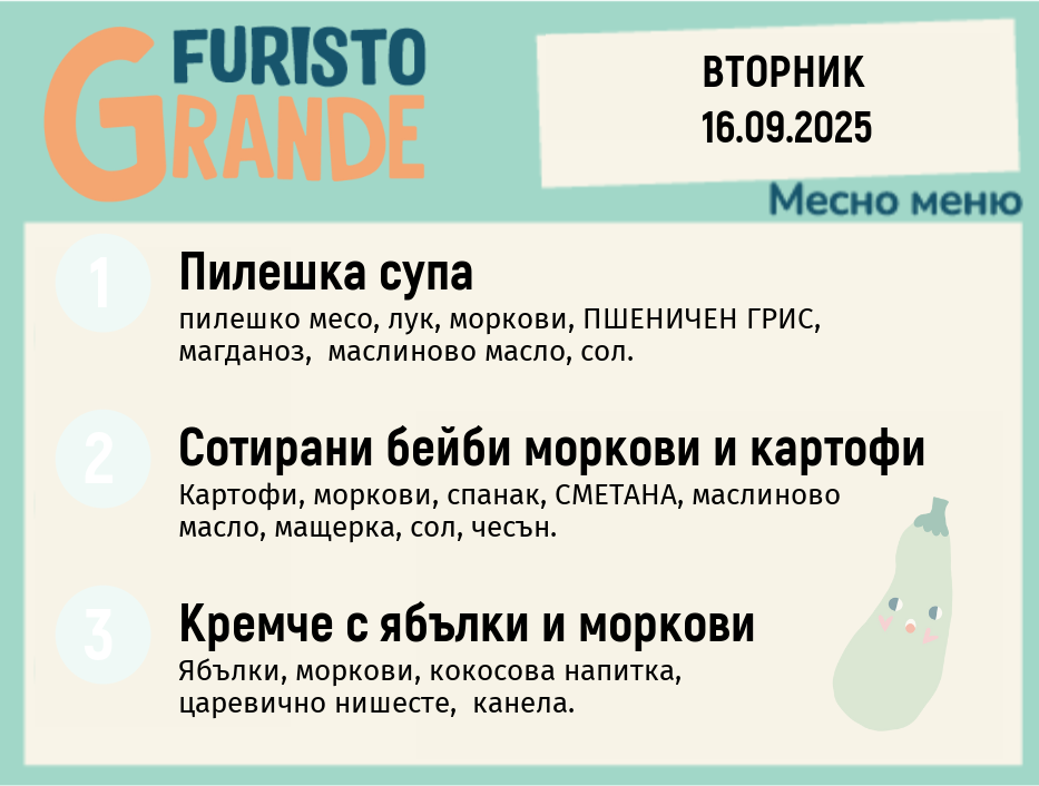 Меню 16.09 месно 300гр.