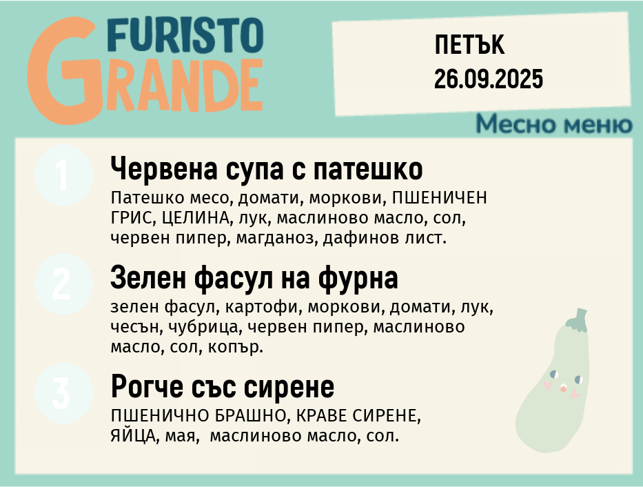 Меню 26.09 месно 300гр.