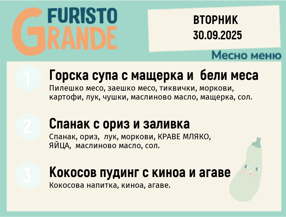 Меню 30.09 месно 300гр. 