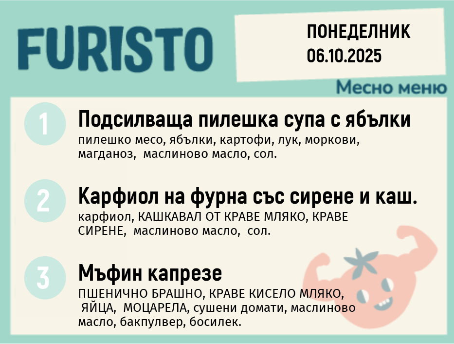 Меню 06.10 месно 200гр. 