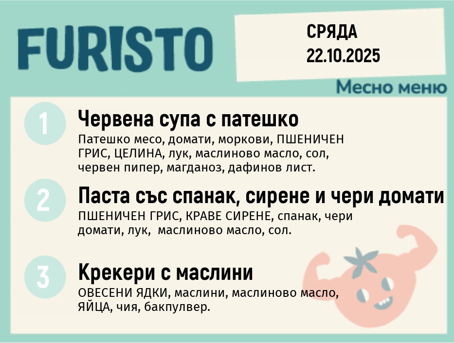 Меню 22.10 месно 200гр.