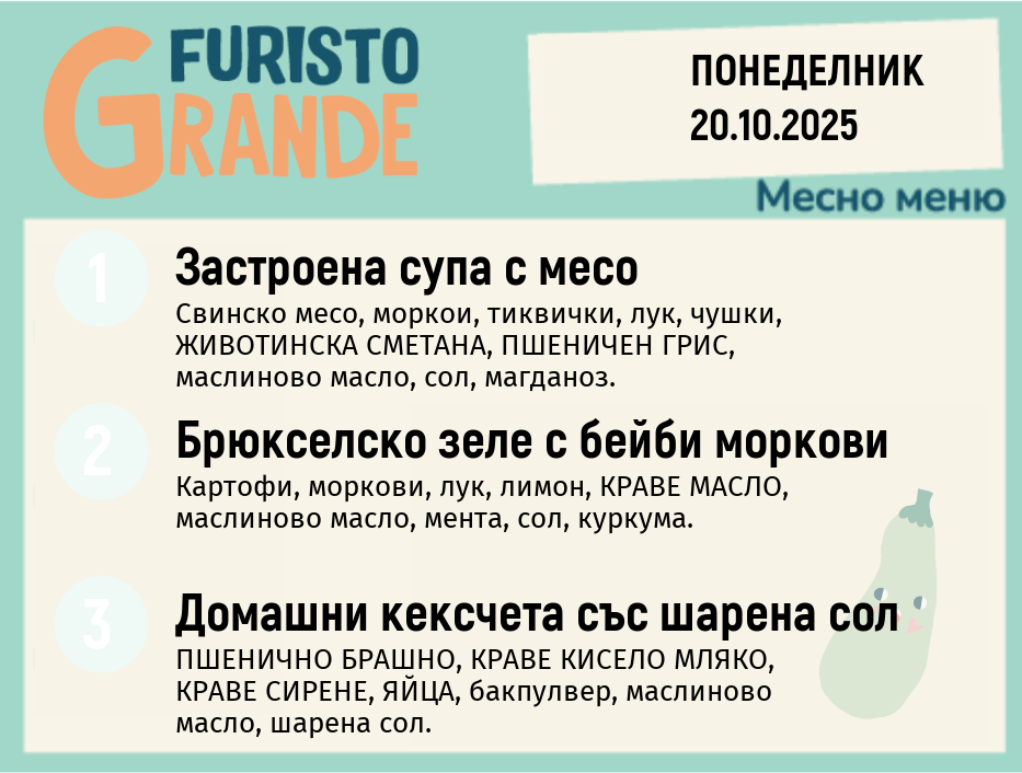 Меню 20.10 месно 300гр.