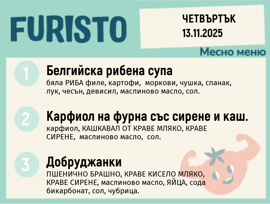 Меню 13.11 месно 200гр.