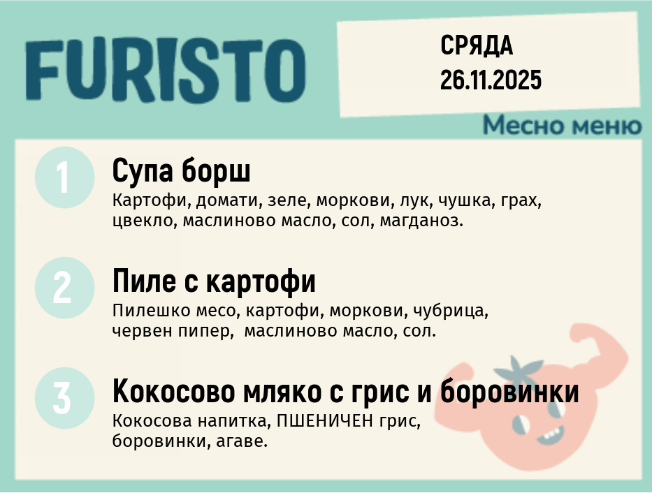 Меню 26.11 месно 200гр.