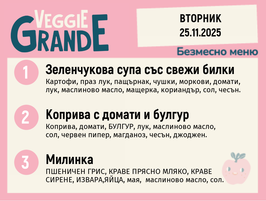 Меню 25.11 безмесно 300гр.