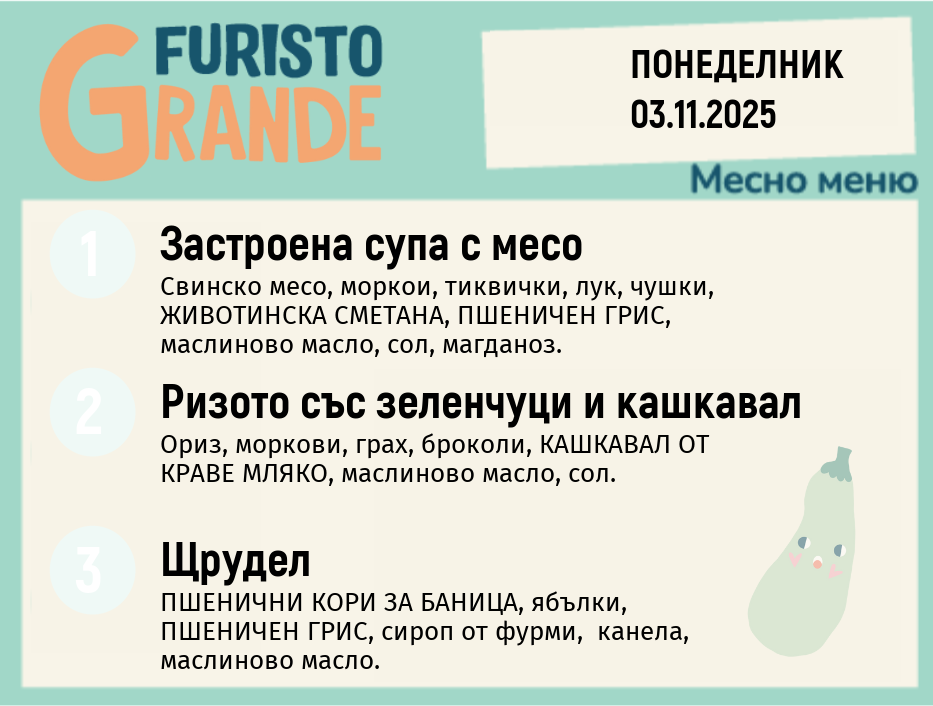 Меню 03.11 месно 300гр.