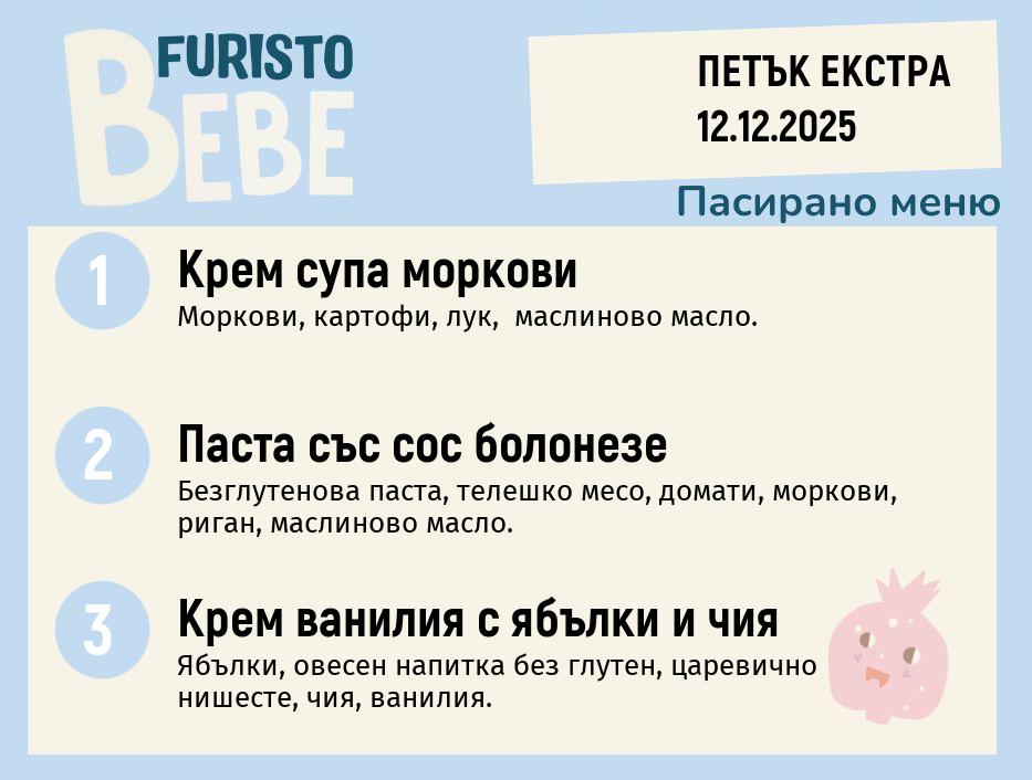 Меню 12.12 Екстра Bebe 200гр.