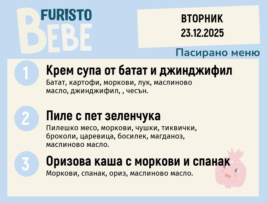 Меню 23.12 Bebe 200гр.