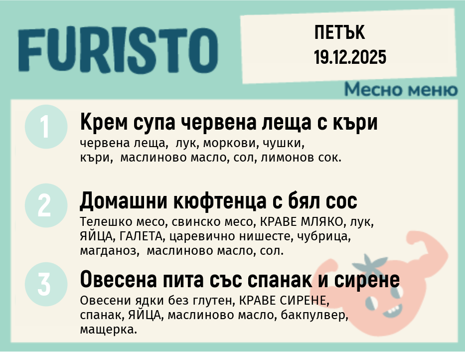 Меню 19.12 месно 200гр.