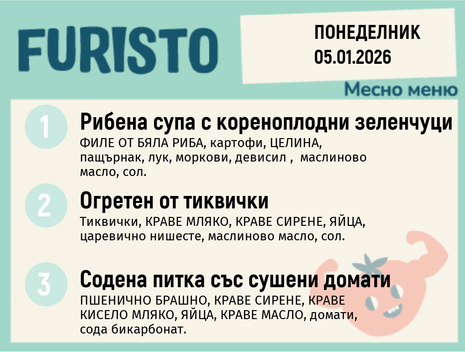 Меню 05.01 месно 200гр.