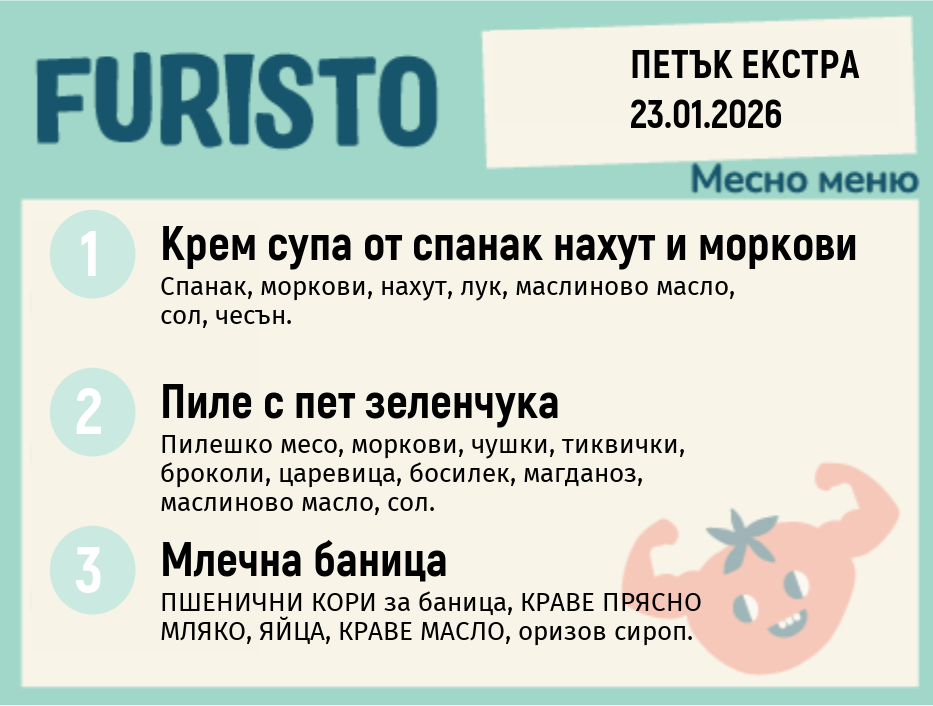 Меню 23.01 Екстра месно 200гр.