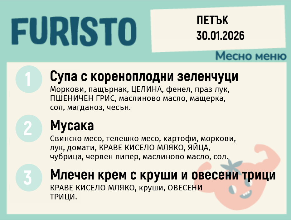 Меню 30.01 месно 200гр. 